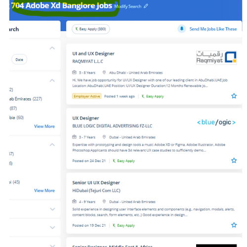 Adobe XD internship jobs in Kottayam