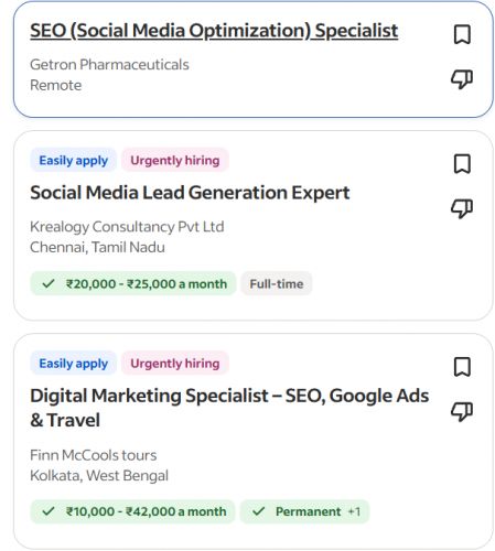 AI-Driven Digital Marketing internship jobs in Kozhikode