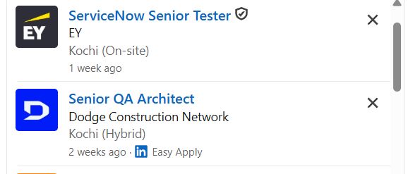 AI for Software Testing internship jobs in Kerala