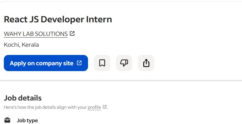 AI, ML & React.js internship jobs in Kozhikode