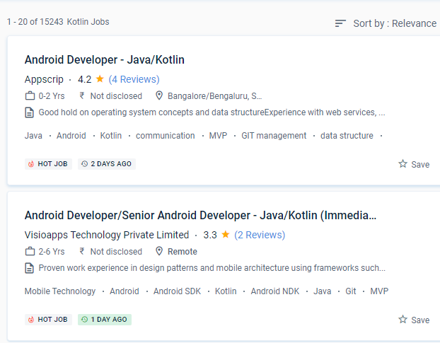 Android internship jobs in Kasaragod