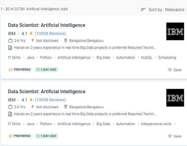 Artificial Intelligence internship jobs in Kottayam