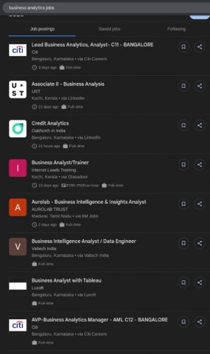 Business Analytics internship jobs in Kozhikode