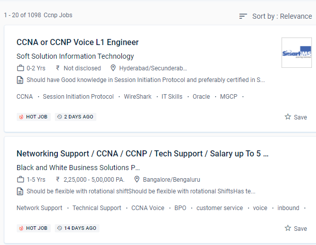 CCNP internship jobs in Kozhikode