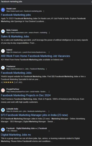Facebook Marketing internship jobs in Palakkad