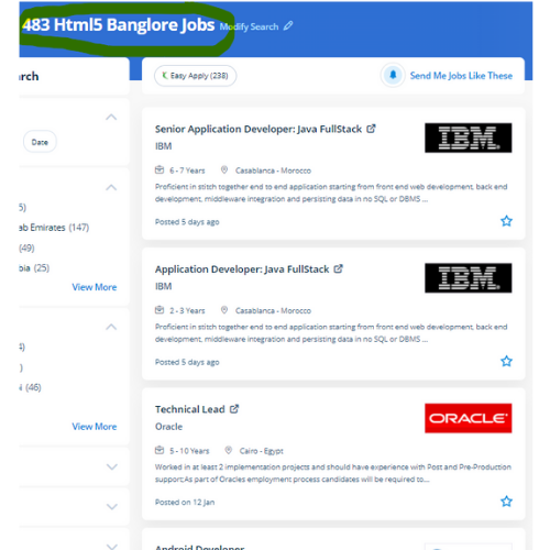 HTML 5 internship jobs in Palakkad