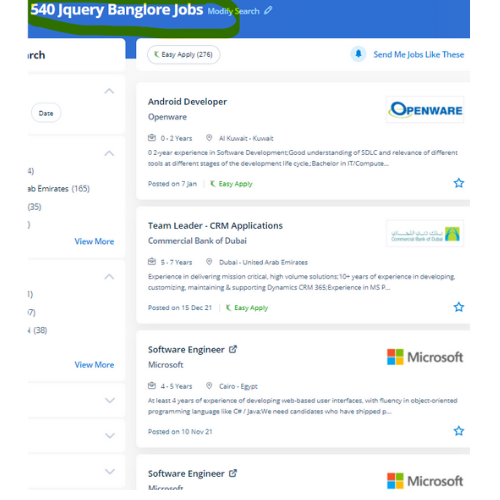 JQuery internship jobs in Kasaragod