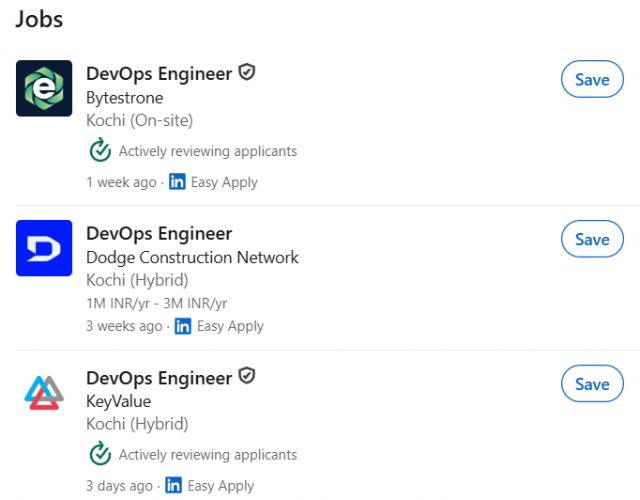 Kubernetes & Docker Administration internship jobs in Cochin