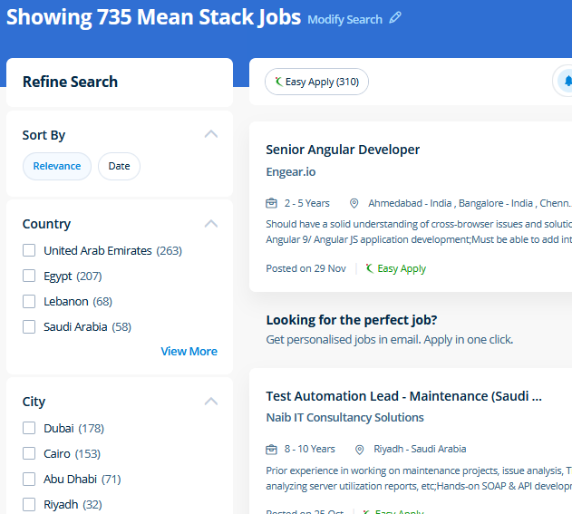 Mean Stack Development internship jobs in Kozhikode