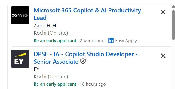 Microsoft Copilot & AI Productivity internship jobs in Wayanad