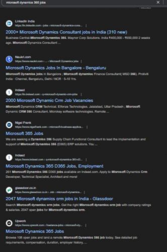 Microsoft Dynamics 365 internship jobs in Kannur